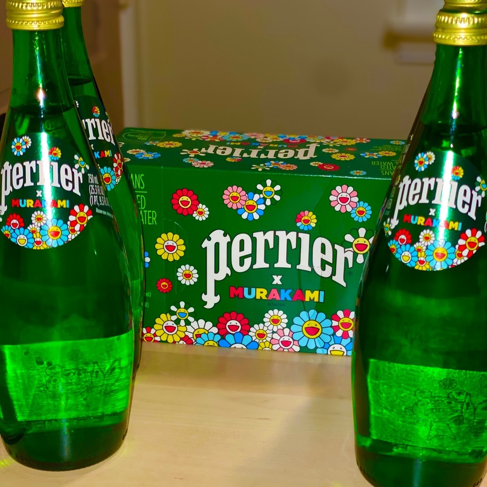 ‘Perrier x Murakami’ 750 ML limited glass bottles